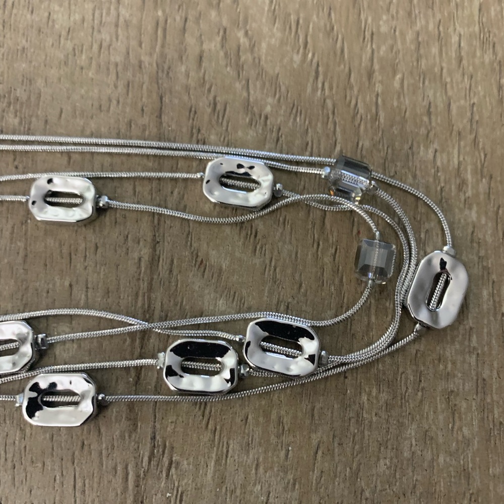 New lower price! Silver “double” necklace